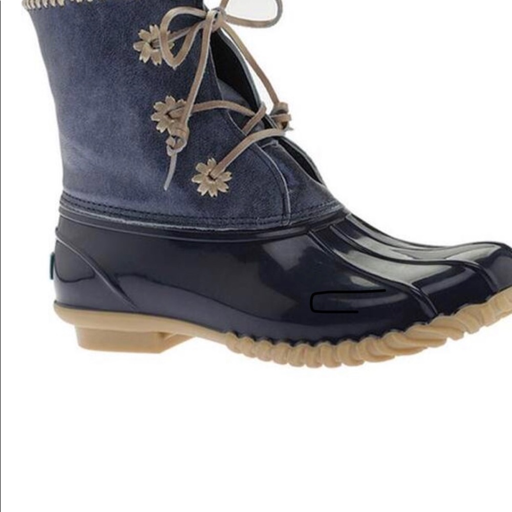 Jack Rogers Chloe Metallic Duck Boot - midnight
